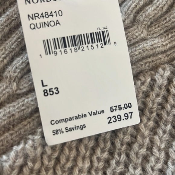 NWT Skull Cashmere half zip sweater - Picture 5 of 5